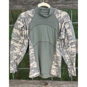 US Army Combat Shirt ACU Digital Camo Flame Resistant Tactical Military Size XS